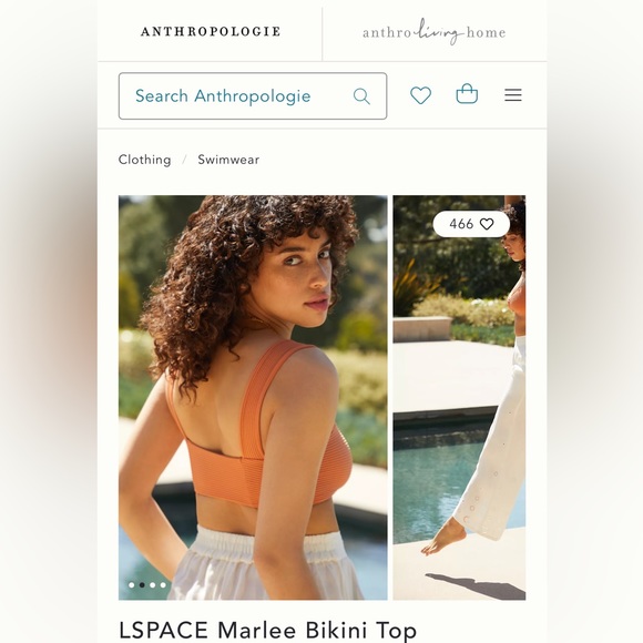 NWT L*SPACE Eco Chic Repreve® Marlee Bikini Top - color in SIENNA - Picture 5 of 15